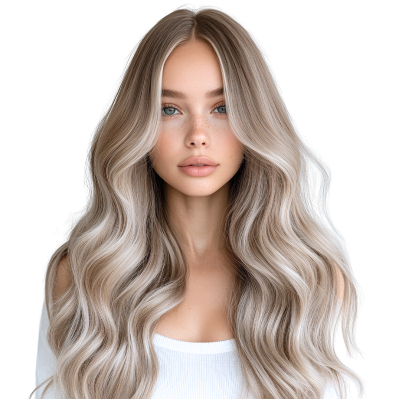 #17A Ash Pearl Blonde I-Tip Full Cuticle Human Hair Extensions Double Drawn-50g - Hairlaya