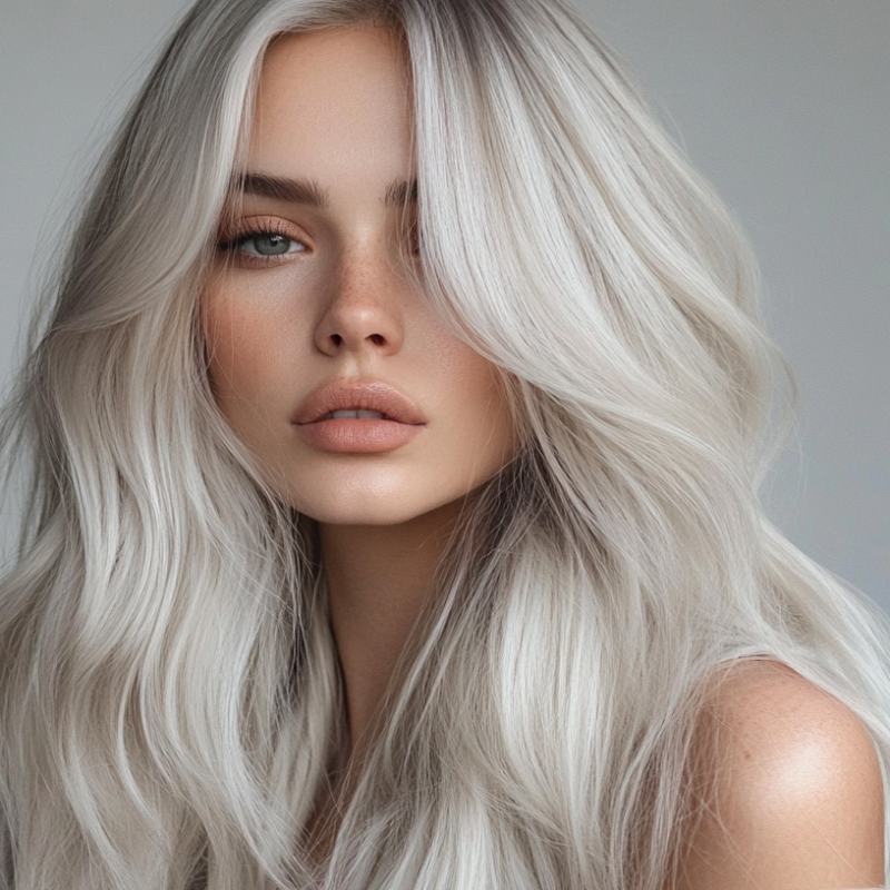 #60S Icy Blonde I-Tip Full Cuticle Human Hair Extensions Double Drawn-50g - Hairlaya