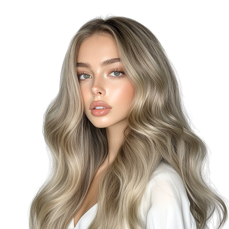 #7A Light Matte Blonde I-Tip Full Cuticle Human Hair Extensions Double Drawn-50g - Hairlaya