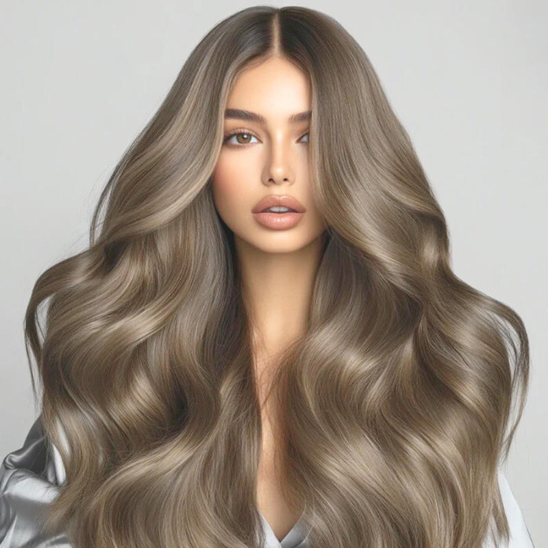 #130A Ash Copper I-Tip Full Cuticle Human Hair Extensions Double Drawn-50g - Hairlaya