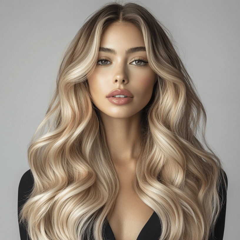 Hairlaya color swatch #P9613 hair model