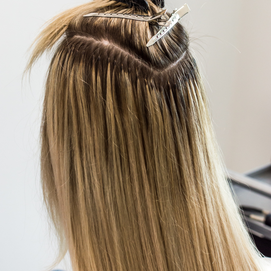 #60 Ash Blonde I-Tip Full Cuticle Human Hair Extensions Double Drawn-50g - Hairlaya