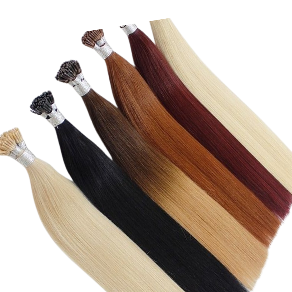 #60 Ash Blonde I-Tip Full Cuticle Human Hair Extensions Double Drawn-50g - Hairlaya