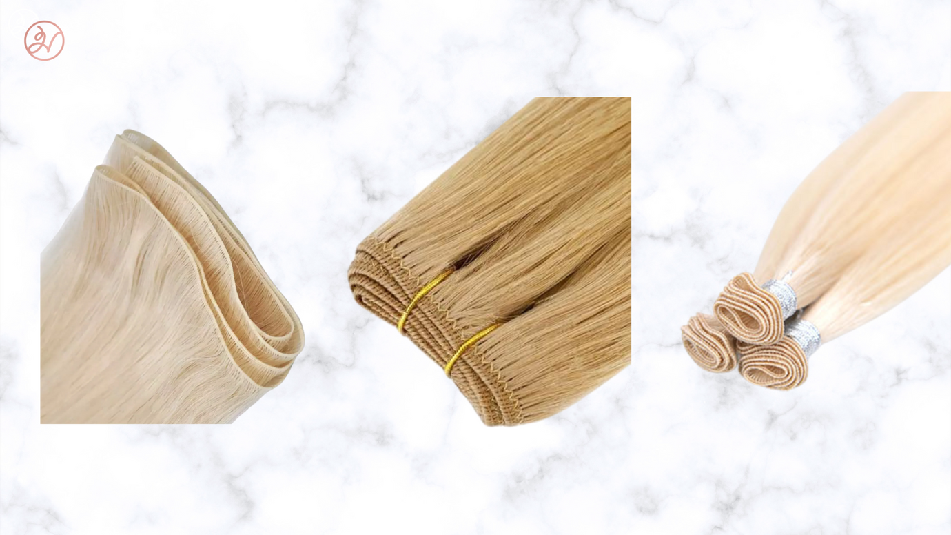 Different Weft Hair Extensions