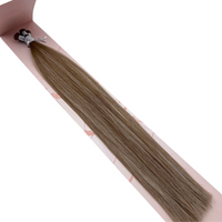 T#8A-P#8A/1001 Toned Ash Dark Blonde with Piano Ash Dark Blonde and White Ash Blonde Gorgeous Hand-tied Weft Full Cuticle Human Hair Extensions Double Drawn-4 Wefts - Hairlaya
