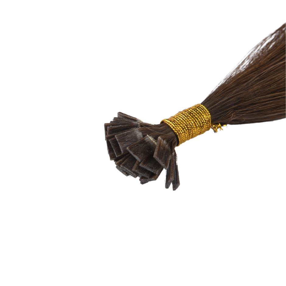 #1 Black Flat Tip Full Cuticle Human Hair Extensions Double Drawn-50g - Hairlaya
