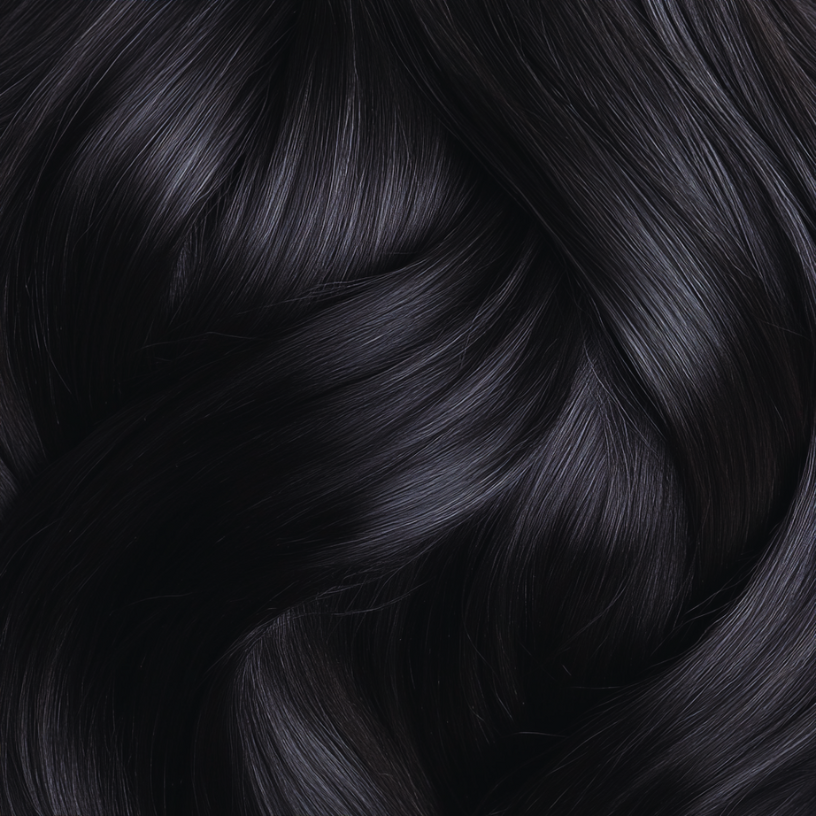 Hairlaya Color Swatch #1B Natural Black