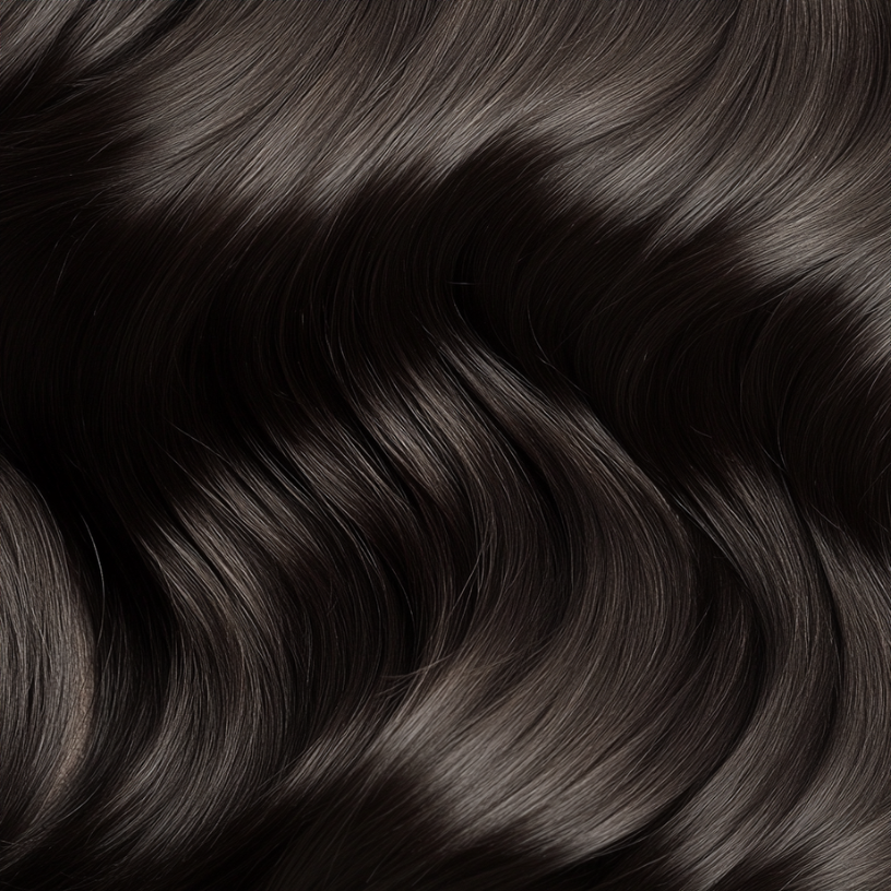 Hairlaya Color Swatch #2 Darkest Brown