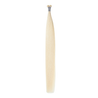 #1001 White Ash Blonde Genius Hybrid Weft Full Cuticle Human Hair Extensions Double Drawn-4 wefts - Hairlaya