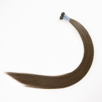 #130 Dark Copper Genius Hybrid Weft Full Cuticle Human Hair Extensions Double Drawn-4 wefts - Hairlaya