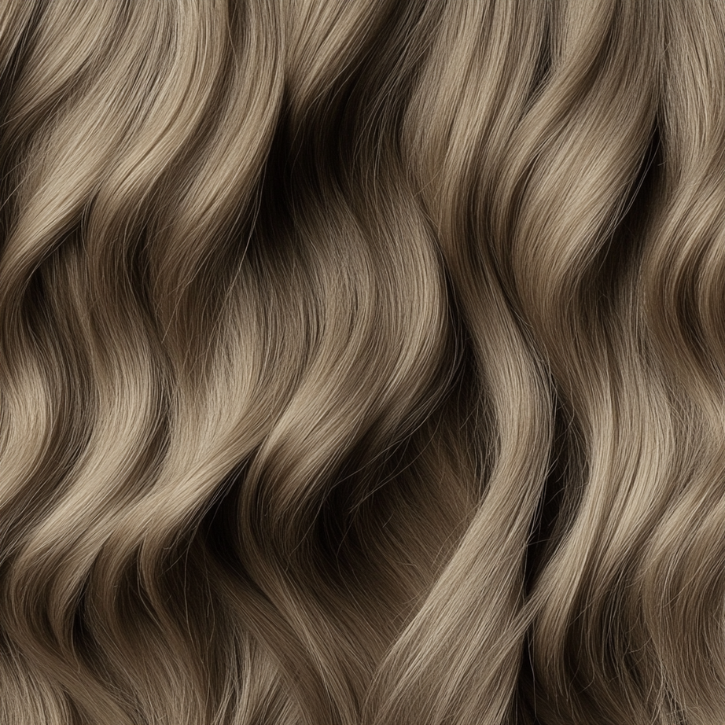 Hairlaya color swatch: 130A ash coper