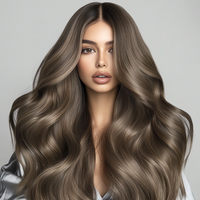 Hairlaya_color_swatch_130A_ash_coper_Model
