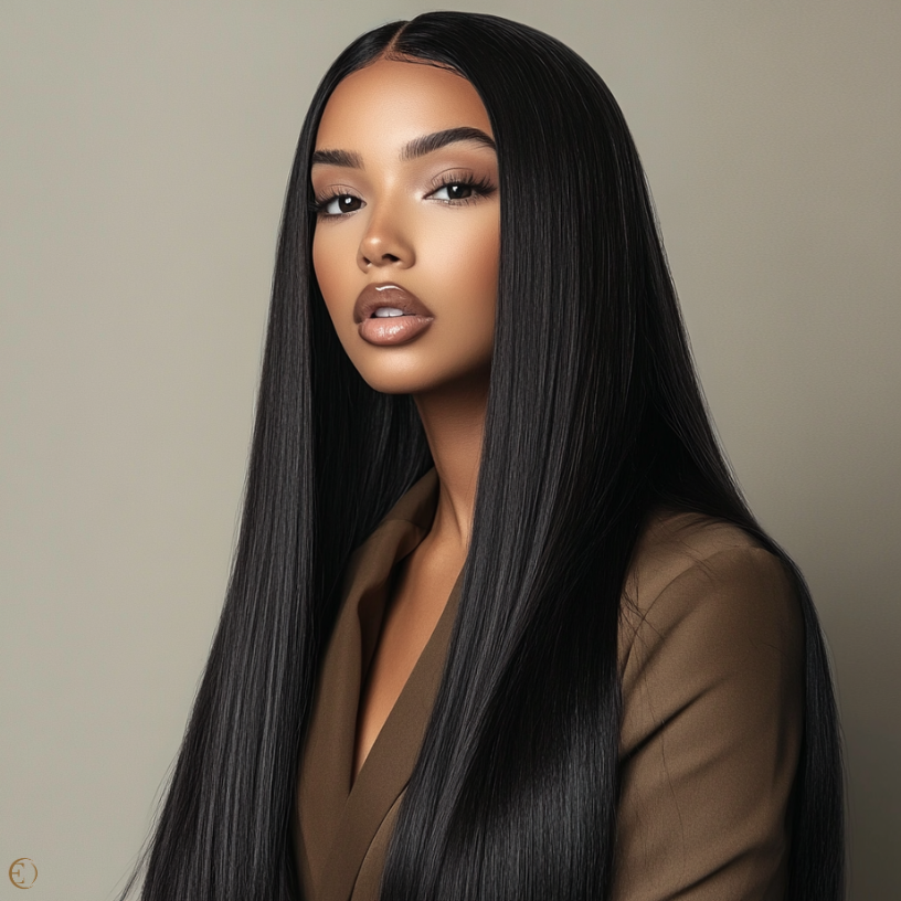 Hairlaya color swatch#1 Black Model