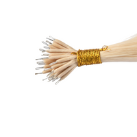 M#4/613 Mix Brown and Blonde Nano Tip Full Cuticle Human Hair Extensions Double Drawn-50g - Hairlaya