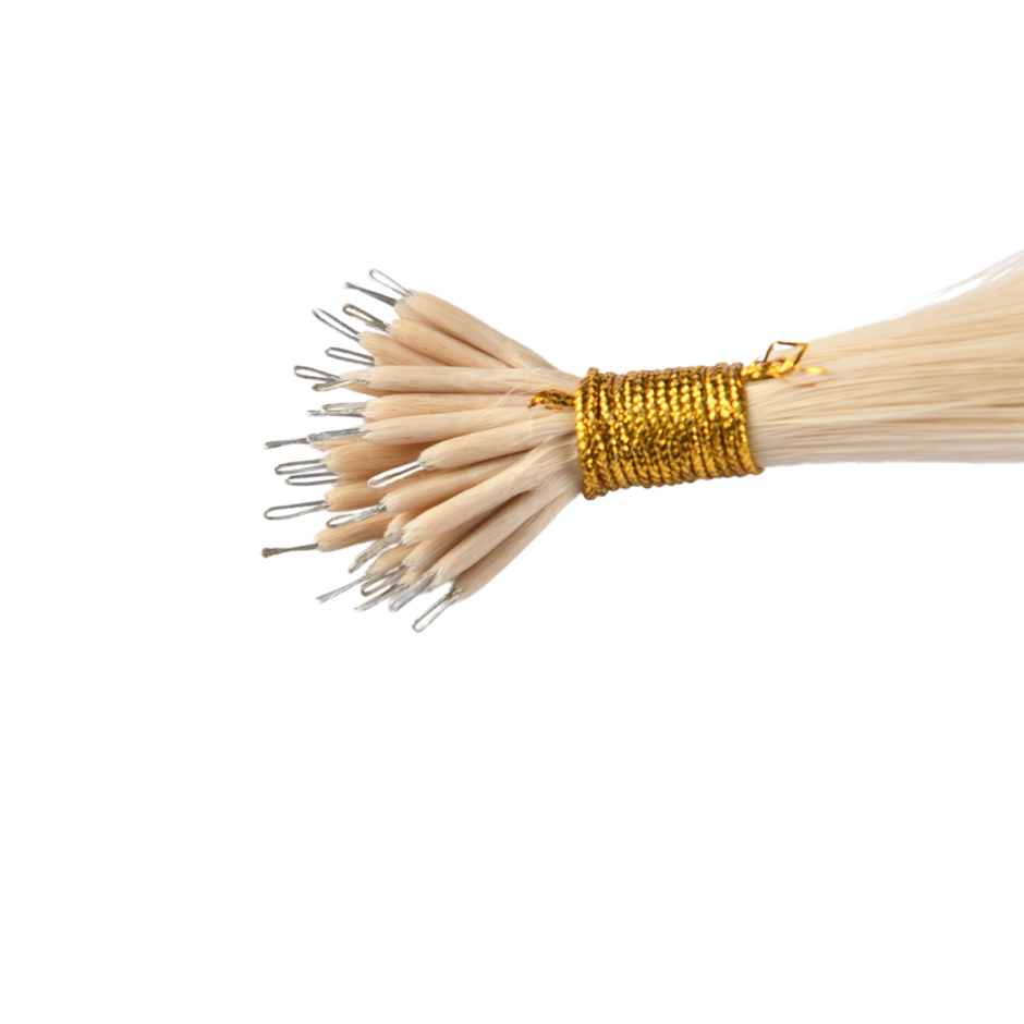 M#4/613 Mix Brown and Blonde Nano Tip Full Cuticle Human Hair Extensions Double Drawn-50g - Hairlaya