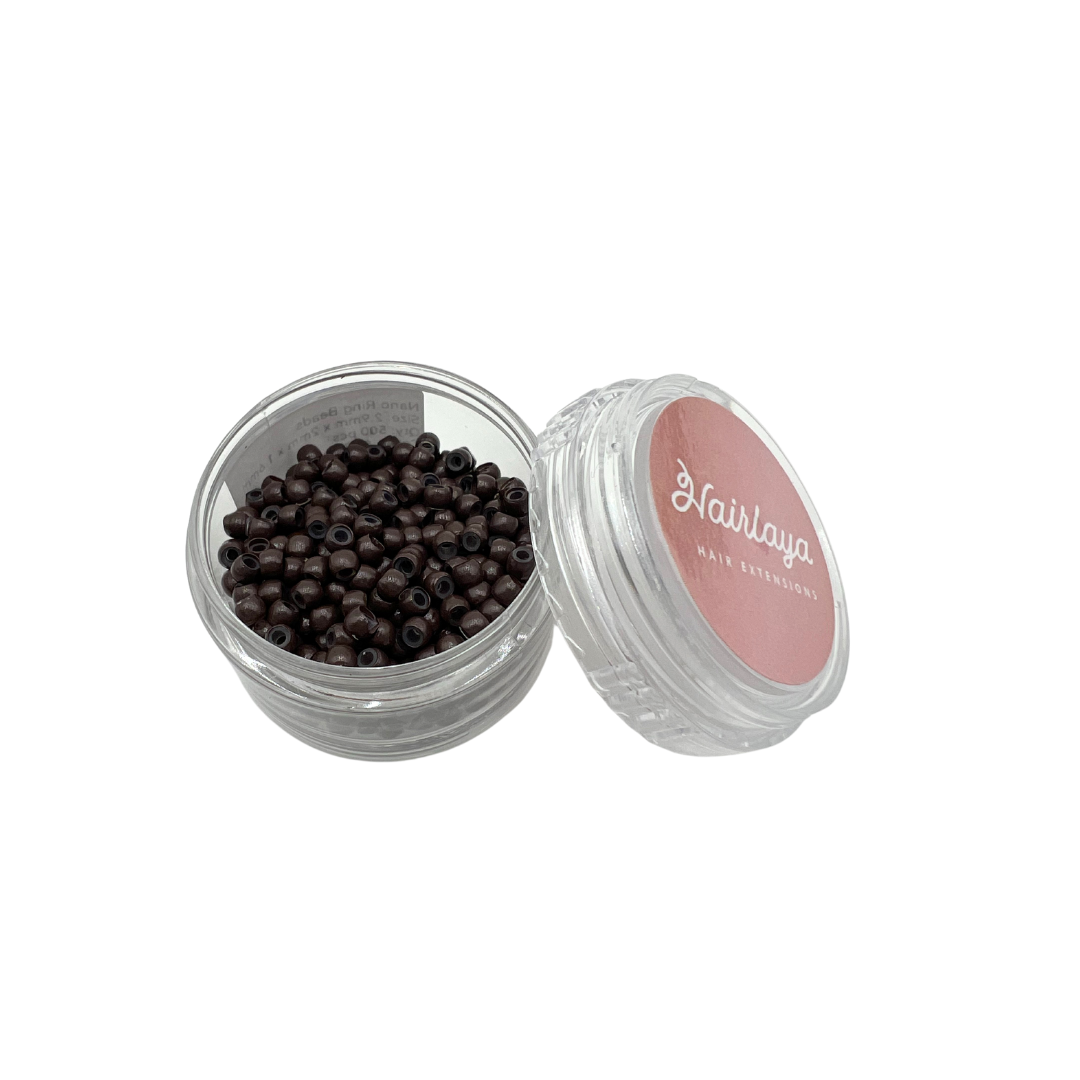 Hairlaya Silicone Lined Nano Rings Beads - Hairlaya