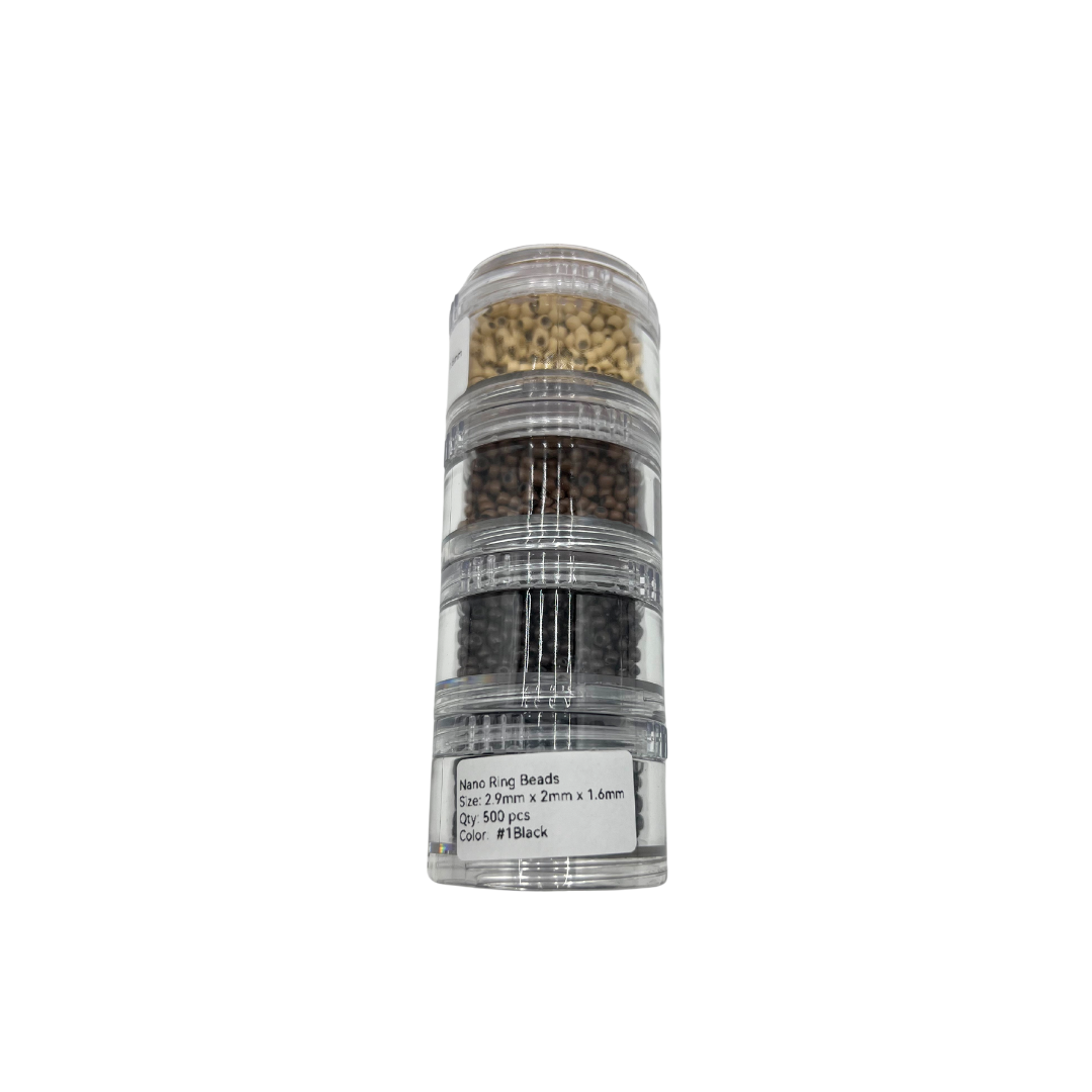 Hairlaya Silicone Lined Nano Rings Beads - Hairlaya