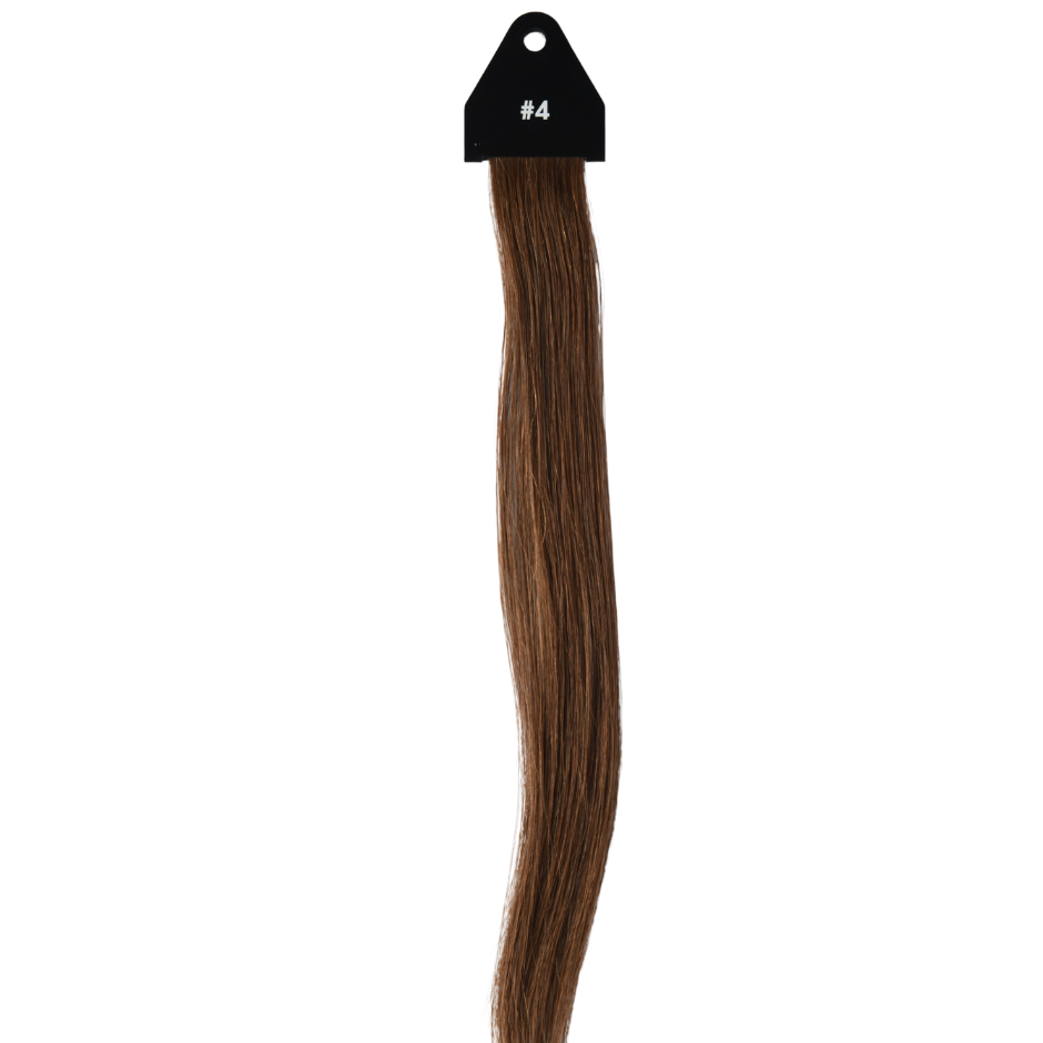 #4 Brown Flat Tip Full Cuticle Human Hair Extensions Double Drawn-50g - Hairlaya