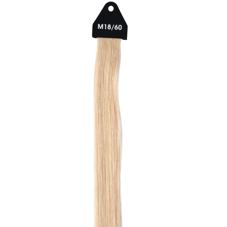 M#18/60 Mix Chocolate Blonde and Ash Blonde Flat Tip Full Cuticle Human Hair Extensions Double Drawn-50g - Hairlaya