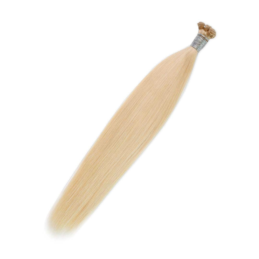 Practice Hair- Hand-Tied Weft Blonde Remy Human Hair Extension(100 Grams) - Hairlaya