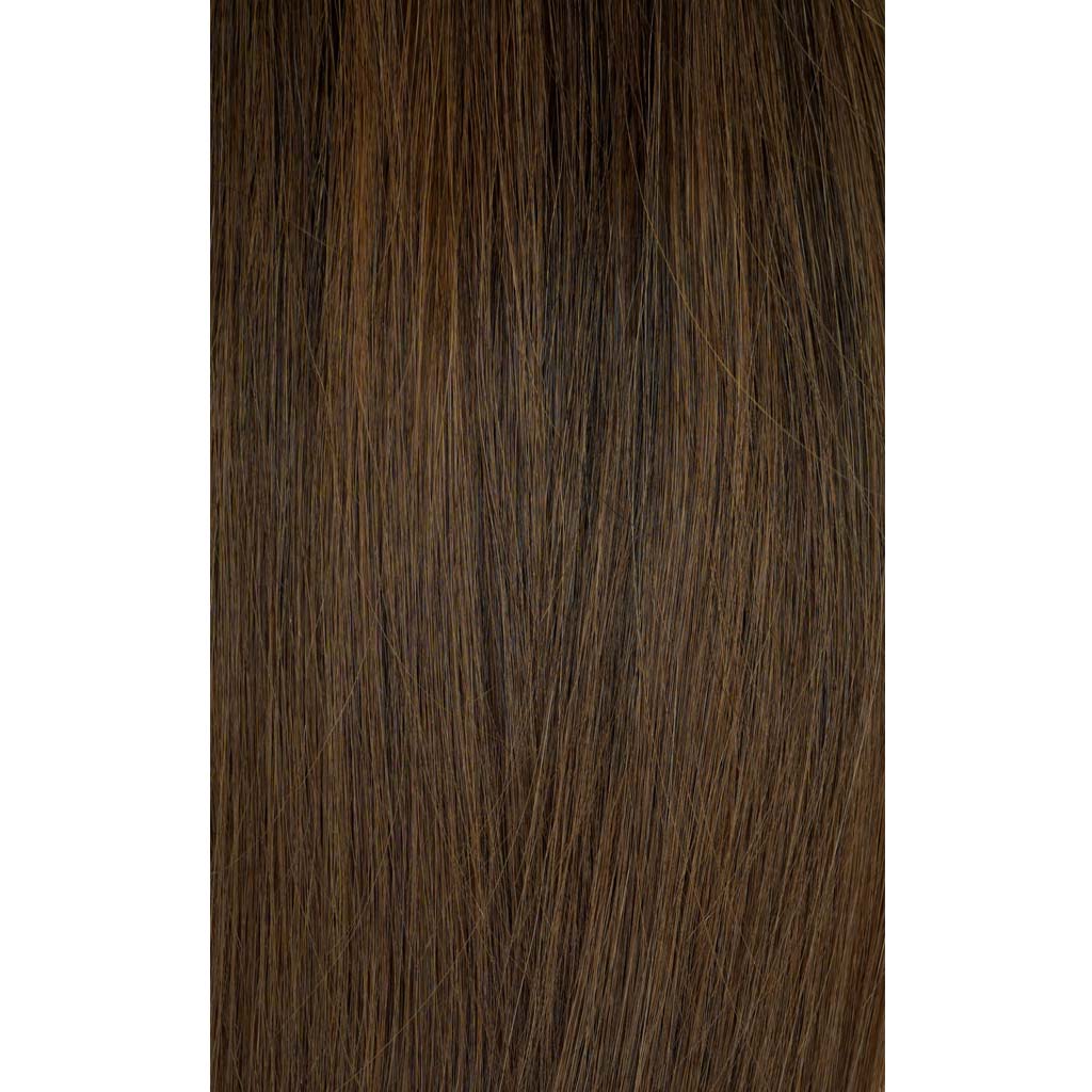 #1B/4-Natural Black/Dark Brown Balayage Hand-Tied Wefts Hair Extensions Double DrawnHand-Tied Wefts Hair Extensions Double Drawn - Hairlaya