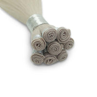 Hairlaya  Icy Blonde (#60S) Hand-Tied Wefts Hair Extensions Double Drawn Detail