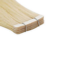 Blonde (#613) Straight Tape-In Hair Extensions Double Drawn Detail